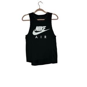 🛑 LAST CHANCE! Nike Air Black & White Graphic Activewear Tank Top XS Stretch